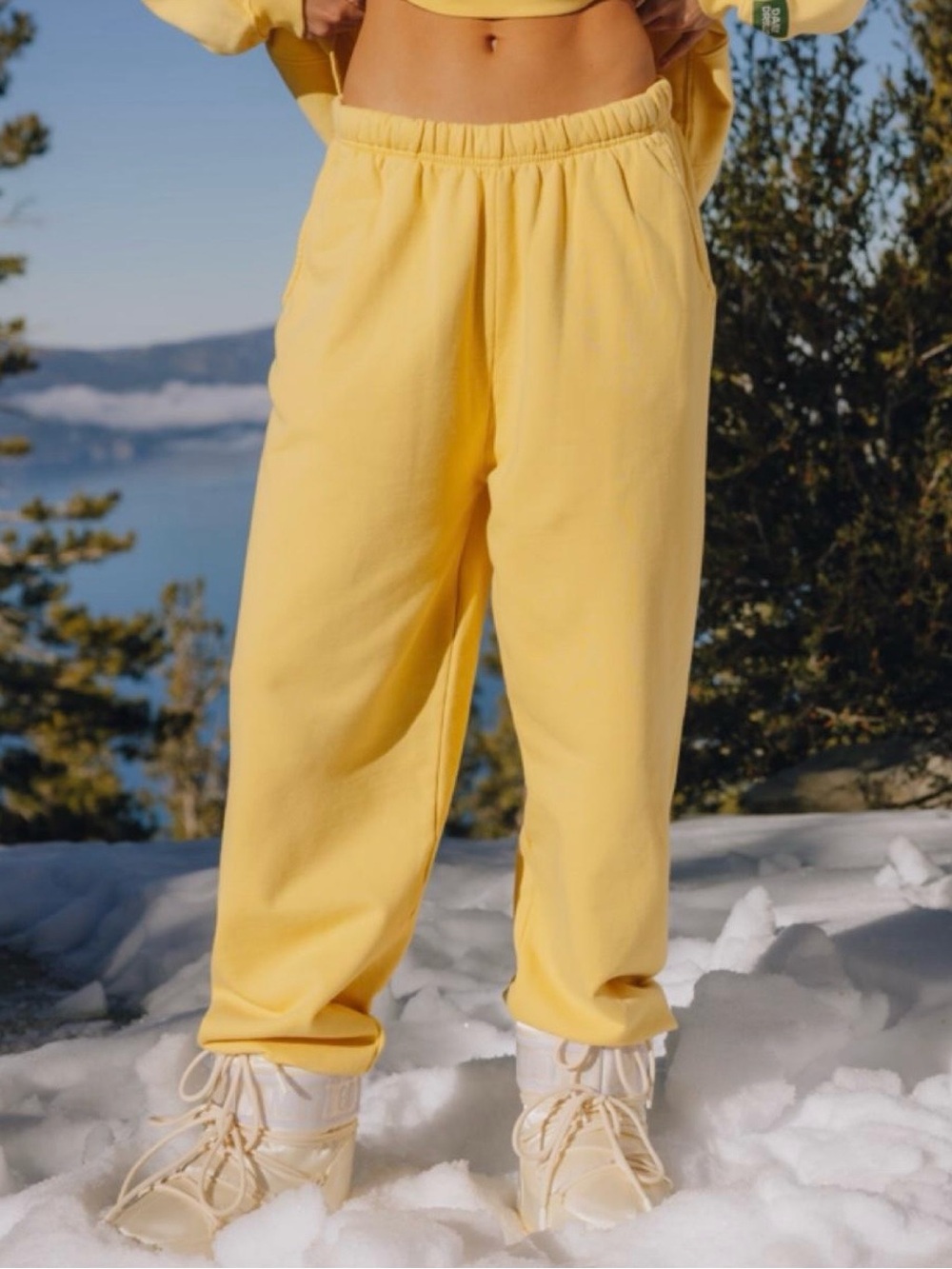 Daily Drills Soft Yellow Kids Joggers